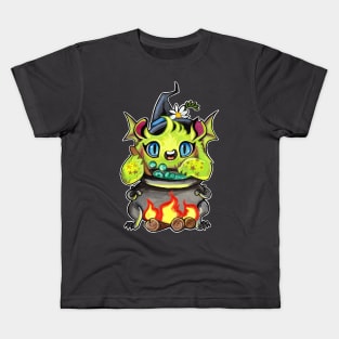 Witchy puffling monster Kids T-Shirt